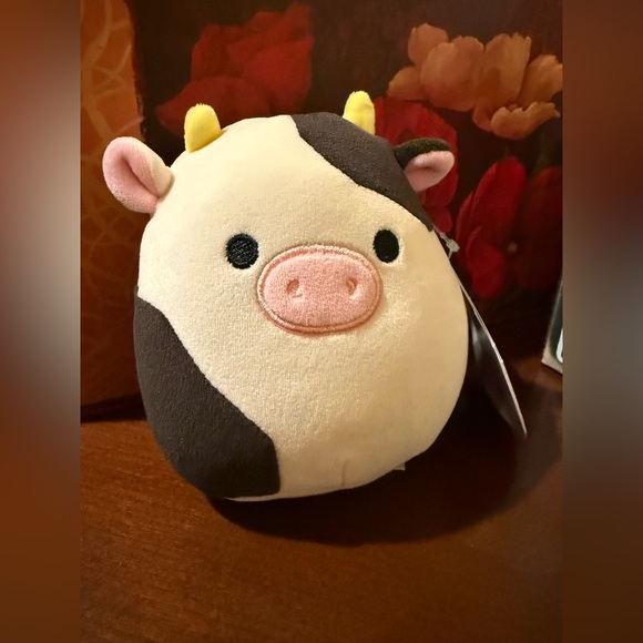 Squishmallows Black and White Cow & Pink Bug Plush Set - Picture 2 of 5